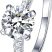 1 Carat D Color VVS1 Clarity Solitaire Moissanite Engagement Ring