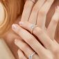 1.25 CT Sterling Silver Halo Promise Ring4