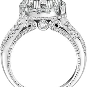 2 Carat Moissanite Engagement Rings Jewelry for Women 1