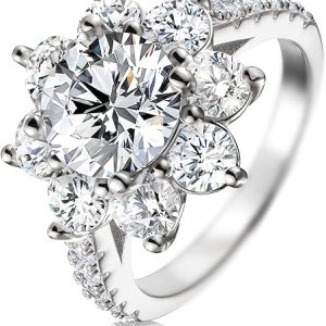 2 Carat Moissanite Ring Collection Sterling Silver Gift 1