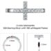 Beautiful Women's Moissanite Cross Ring Infinity Design details