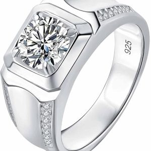 Classic Moissanite Wedding Band for Special Occasions