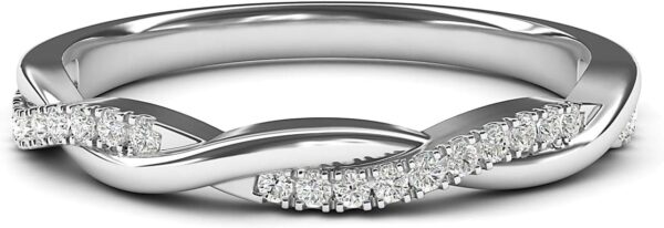 Elegant 2 Carat Moissanite Ring Band