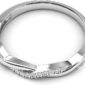 Elegant 2 Carat Moissanite Ring Band front view