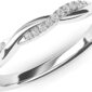 Elegant 2 Carat Moissanite Ring Band side view