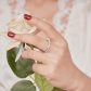 Elegant Criss Cross Design Eternity Band Jewelry wear