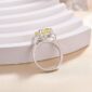 Elegant Sterling Silver Ring for Brides side angle