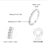 Eternity Ring Elegant Round Cut Band dimension
