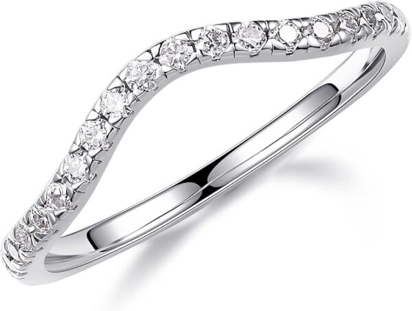 Half Eternity Ring Elegant Timeless Design 1