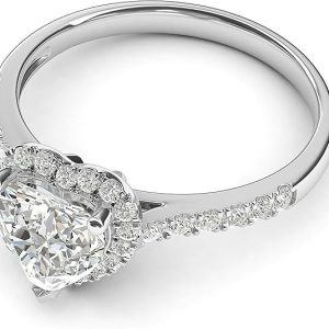 Luxurious Moissanite Bridal Promise Ring Jewelry looks