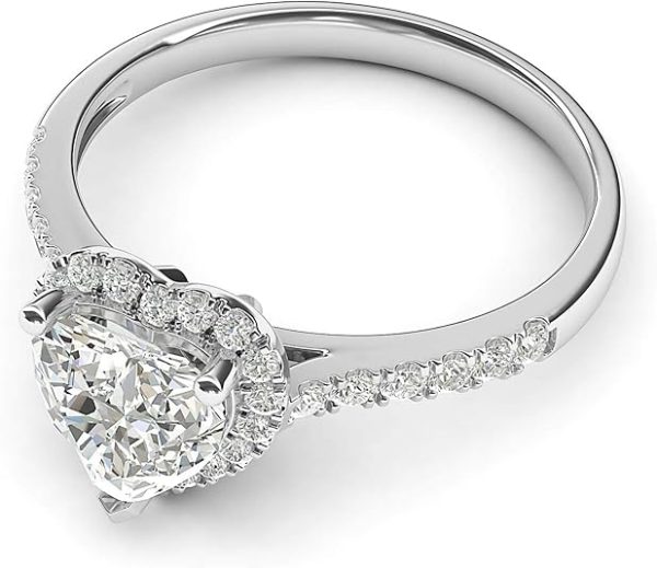 Luxurious Moissanite Bridal Promise Ring Jewelry looks