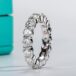 Luxury Moissanite Eternity Ring Collection sideview