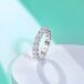 Luxury Moissanite Eternity Ring Collection sideview angle