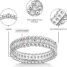 Moissanite Eternity Band with Classic Appeal details