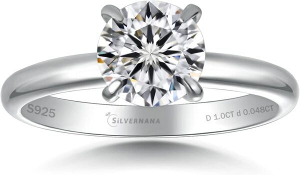 Radiant 8 Carat Moissanite Ring Promise Design