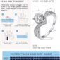 Timeless Moissanite Engagement Ring measure guide